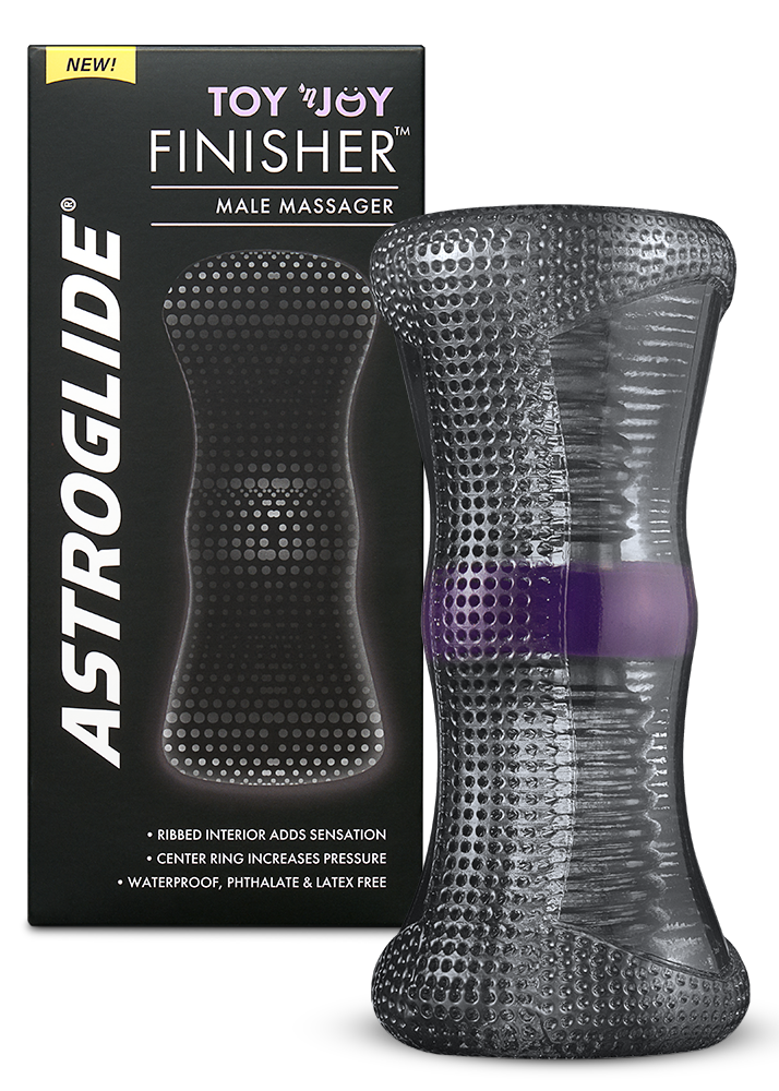 ASTROGLIDE Toy 'n Joy FINISHER™ Product w/ Packaging Feature Image