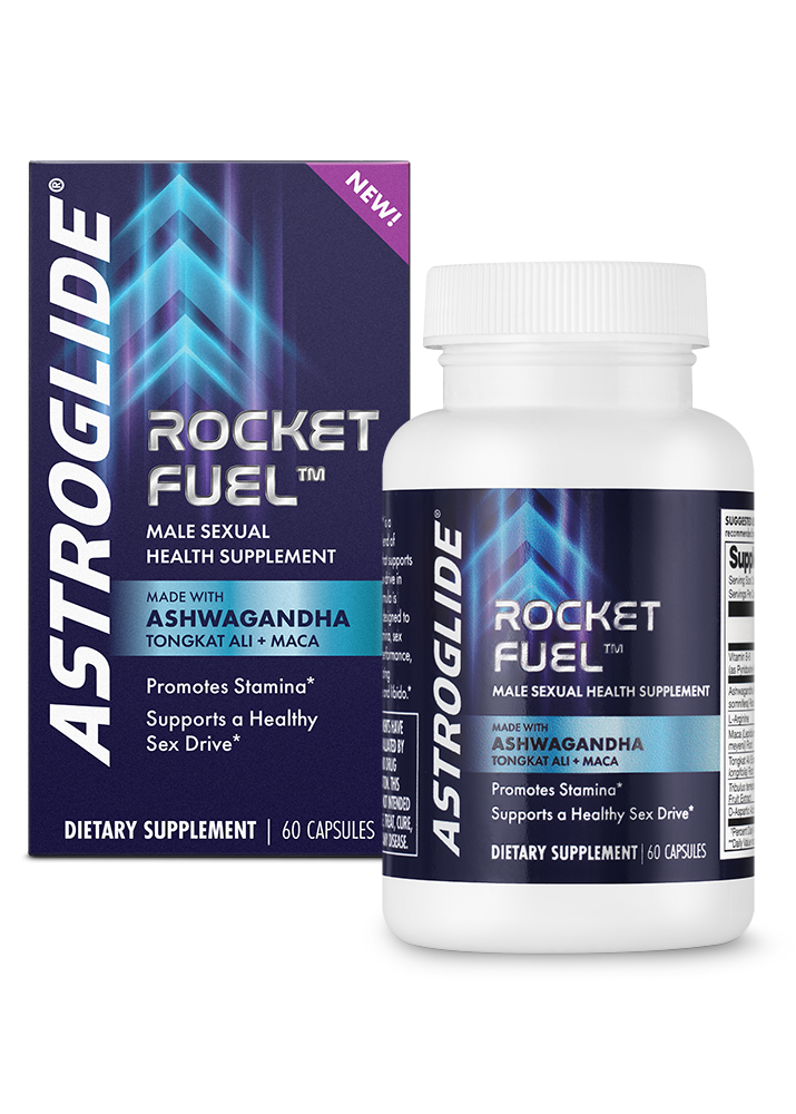 ASTROGLIDE Rocket Fuel™ Product w/Packaging Feature Image